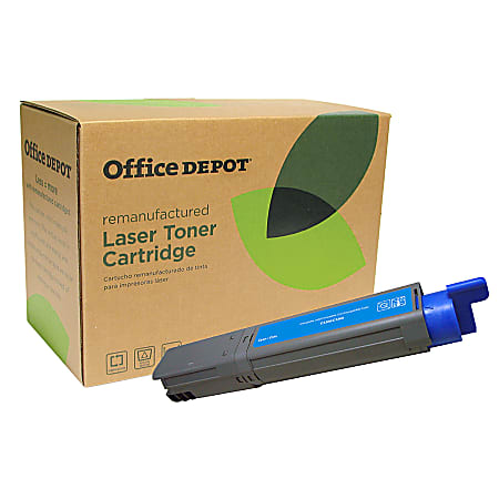 Office Depot® Brand Remanufactured Cyan Toner Cartridge Replacement For OKI® 43459303, OD3400C