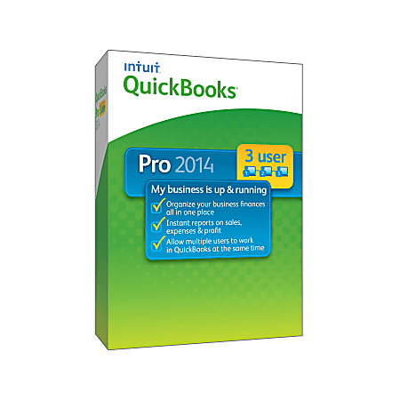 QuickBooks® Pro 2014 3-User, Traditional Disc