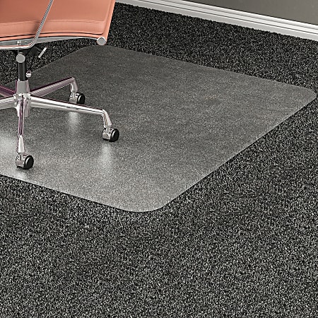 Lorell® Medium Pile Studded Chair Mat, 46" x 60"