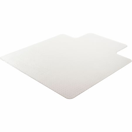 Lorell® Medium Pile Studded Chair Mat, 46" x 60", Wide Lip