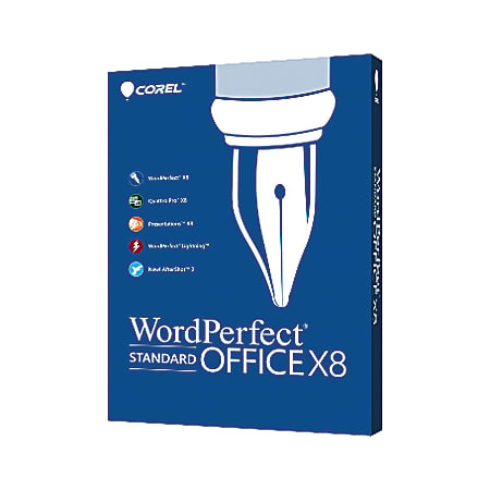 Corel® WordPerfect® Office X8 Standard Edition, Disc