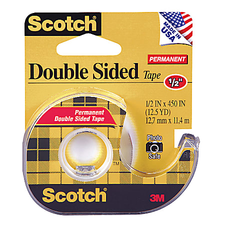 Scotch® 137 Photo-Safe Double-Sided Tape In Dispenser, 1/2"