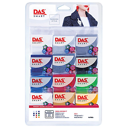 DAS Smart Clay Set, 1 Oz, Assorted Colors, Set Of 12 Packs
