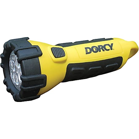 Black Dorcy 41-2955 Led Rubber Flashlight 