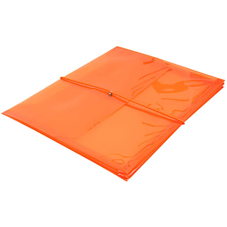 JAM Paper Plastic Booklet Envelope Letter Size 9 34 x 13 Bungee Closure ...