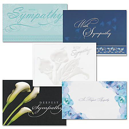 All Occasion Sympathy Cards With Envelopes, Assorted Styles,