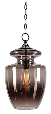 Kenroy Apothecary 1-Light Hanging Pendant Lamp, 17"H, Graphite