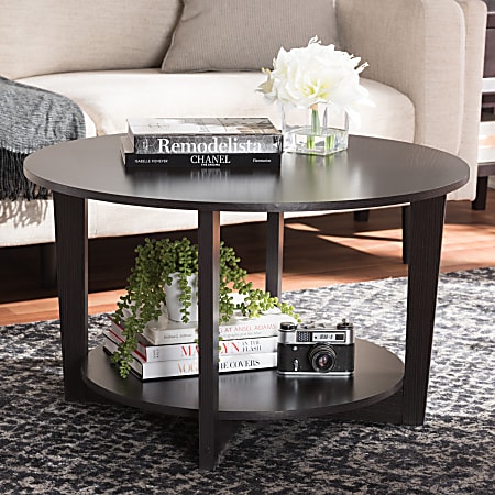 Baxton Studio Kathe Coffee Table, Espresso