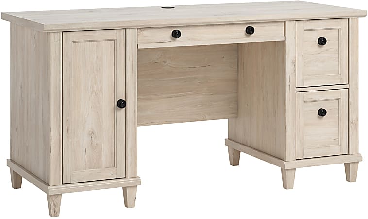 Sauder® Hammond 59"W Executive Computer Desk, Chalk Oak