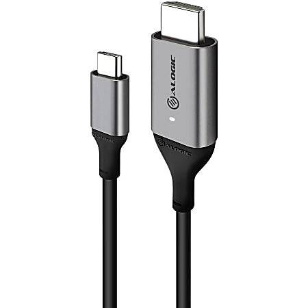 Alogic USB-C (Male) to HDMI (Male) Cable - Ultra Series - 4K 60Hz - Space Grey - 2m - 6.56 ft HDMI/USB Audio/Video/Data Transfer Cable  - ULCHD02SGR