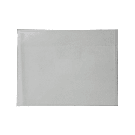 JAM Paper® Plastic Envelopes, Letter-Size, 9 7/8" x 11 3/4", Tuck, Clear, Pack Of 12