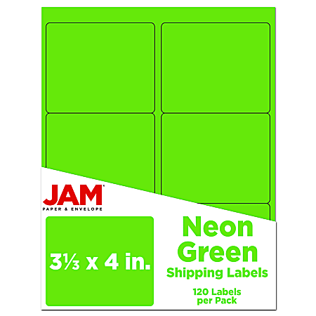 JAM Paper® Mailing Address Labels, Rectangle, 3 1/3"