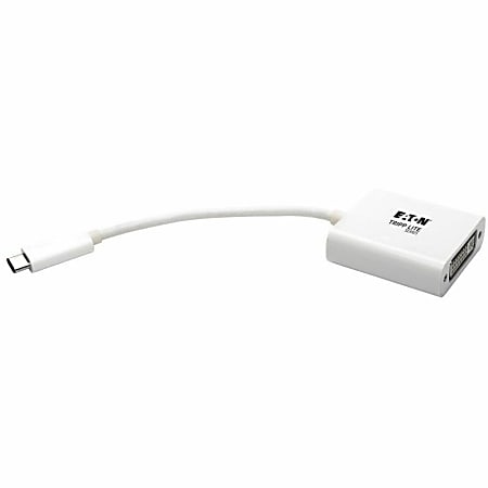 Tripp Lite USB C to DVI Video Adapter Converter 1080p, M/F, USB-C to DVI, USB Type-C to DVI, USB Type C to DVI 6in - 640 MB/s - 1 x Type C Male USB - 1 x DVI-D (Dual-Link