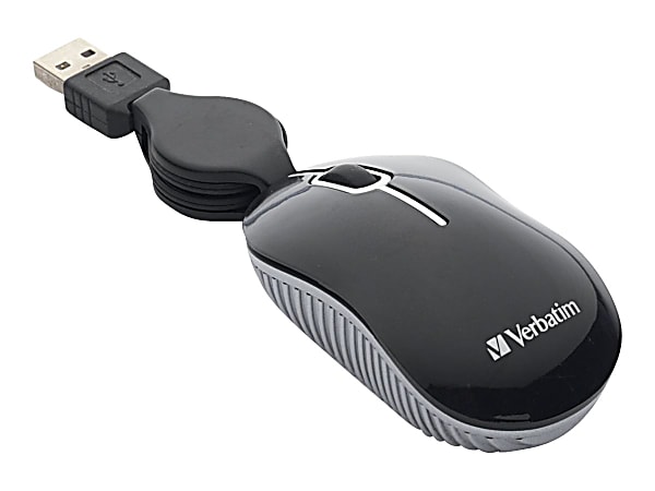 Verbatim® Commuter Series Mini Travel Optical Mouse For USB, Black