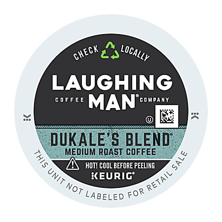 Laughing Man Single-Serve Coffee K-Cup® Pods, Medium Roast,