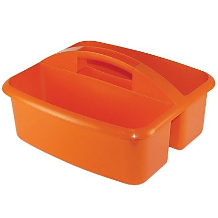 Romanoff Products Large Utility Caddy, 6 3/4"H x 11 1/4"W x 12 3/4"D, Orange, Pack Of 3