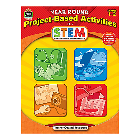 Teacher Created Resources Year Round Grades 1-2 Stem Project-Based Activities Book Printed Book - Book - Grade 1-2