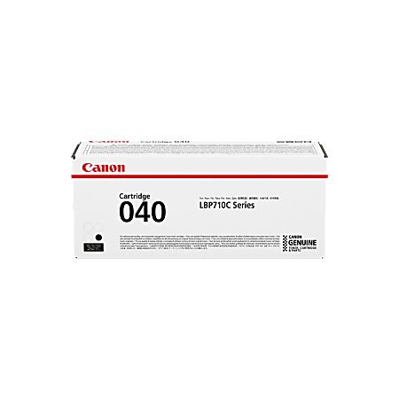 Canon CRG-040BLK Original Laser Toner Cartridge - Black Pack - 6300 Pages