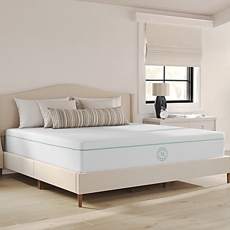 Martha Stewart SleepComplete 12 Inch Medium Firm Triple-Action Cooling Gel Memory Foam Mattress with Soft Breathable CoolWeave Jacquard Quilted Top, King