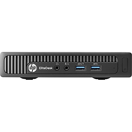 HP EliteDesk 705 G1 Desktop Computer - AMD A-Series A8 PRO-7600B 3.10 GHz - 4 GB DDR3 SDRAM - 120 GB SSD - Windows 7 Professional 64-bit upgradable to Windows 8.1 Pro - Mini PC - Black