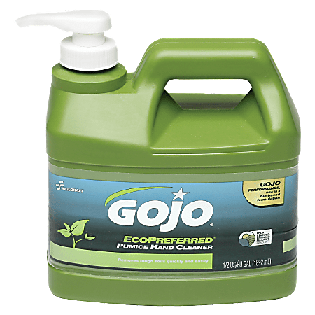 SKILCRAFT® GOJO® Eco-Preferred Pumice Lotion Hand Soap Cleaner, Lime Scent, 128 Oz, Carton Of 6 Bottles (AbilityOne 8520-01-647-1707)