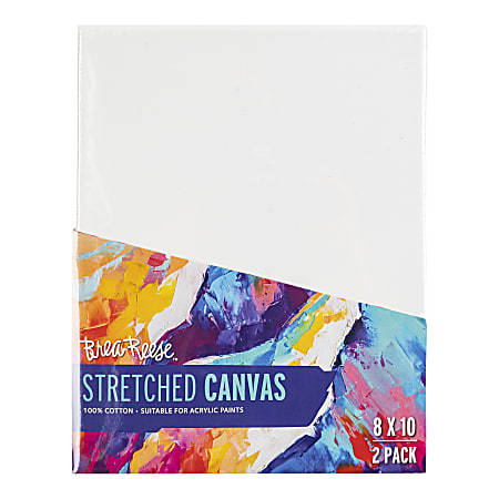 Brea Reese Stretch Canvases, 8" x 10", White, Pack Of 2 Canvases