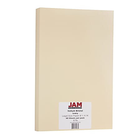 JAM Paper® Legal Sized Cardstock, 8.5 x 14, 130lb Brown Kraft Paper,  25/pack (78832697)