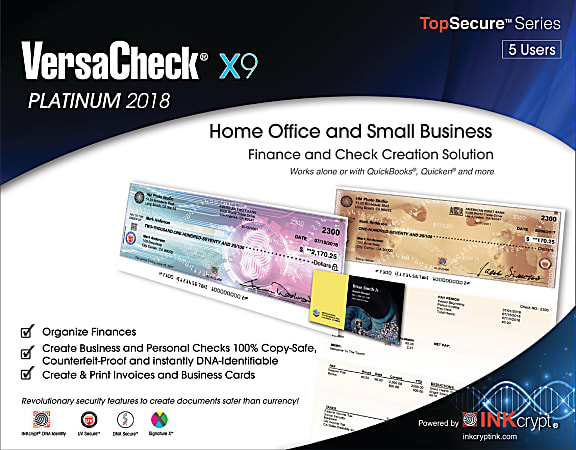 VersaCheck® X9 Platinum 2018, For 5 Devices, Disc