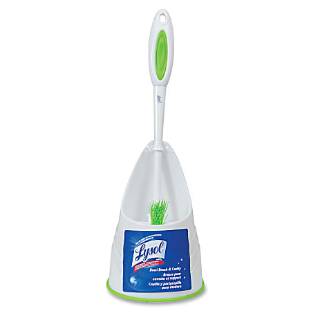 Quickie Lysol® Toilet Brush And Caddy, 12-1/2", Green