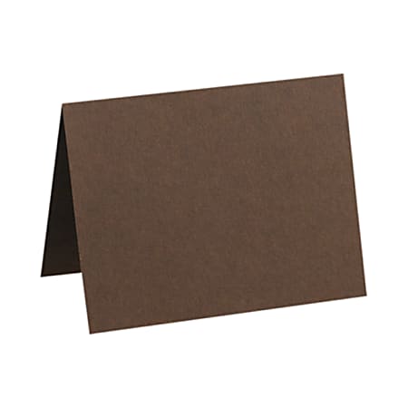 LUX Folded Cards, A6, 4 5/8" x 6 1/4", Chocolate Brown, Pack Of 1,000