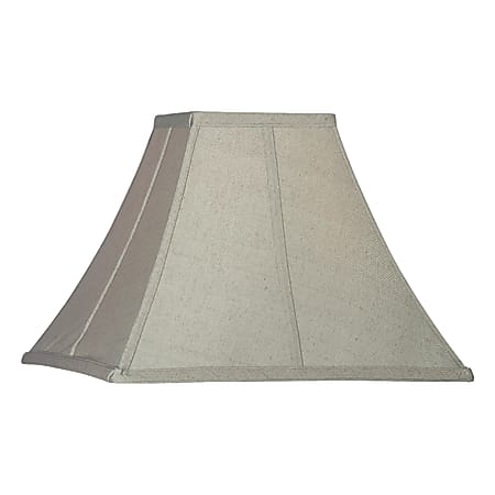 Kenroy Home Fashion Match Fabric Flared Square Lamp Shade, 12"H x 15"W, Sage