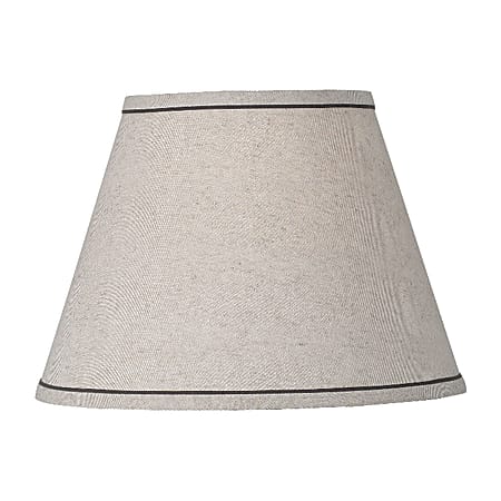 Kenroy Home Fashion Match Fabric Drum Lamp Shade, 11"H x 15"W, Cream