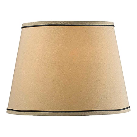 Kenroy Home Fashion Match Fabric Tapered Drum Lamp Shade, 11"H x 15"W, Taupe
