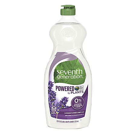 Seventh Generation™ Natural Dishwashing Liquid, Lavender/Mint Scent, 25 Oz Bottle