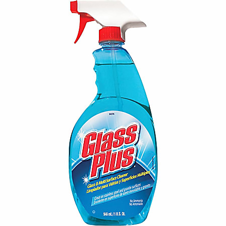 Diversey Glass Plus Multi-Surface Cleaner - 32 fl oz (1 quart) - Non-streaking, Non Ammoniated - Blue Bottle - 1 Each