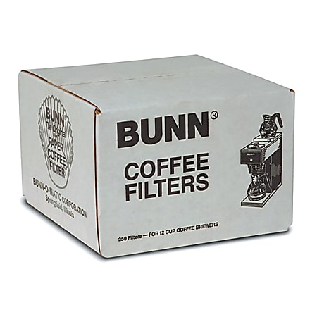 BUNN 12 Cup Commercial Coffee Filters 250 Filters Per Pack Set Of