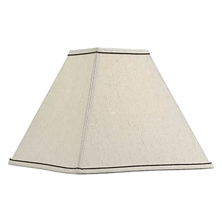 Kenroy Home Fabric Square Lamp Shade, 11"H x 14"W, Taupe