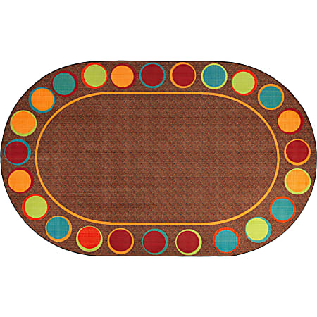 Flagship Carpets Sitting Spots Rug, 10' 9" x 13' 2", Oval, Muted