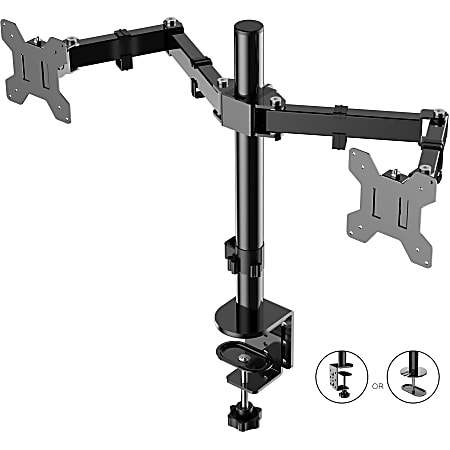 Rocelco RDM2 Desk Mount for LCD Monitor, LED Monitor, Display Stand - Height Adjustable - 2 Display(s) Supported - 13