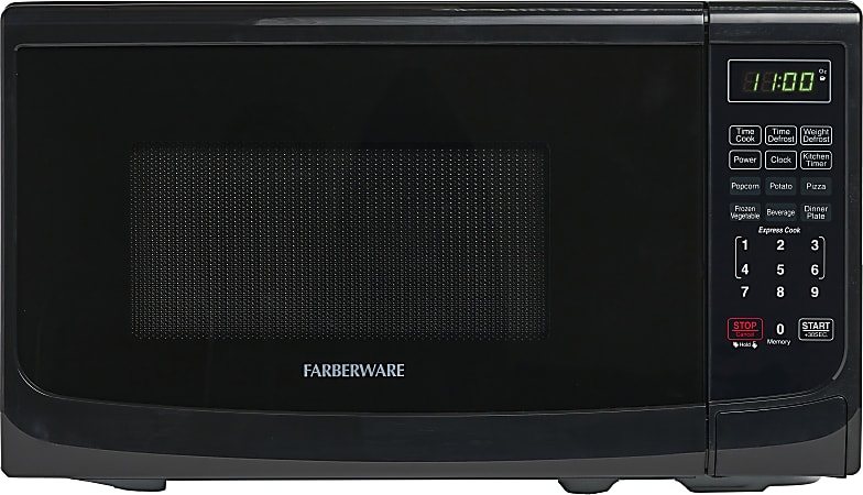 Farberware Classic 0.7 Cu Ft Countertop Microwave, Black