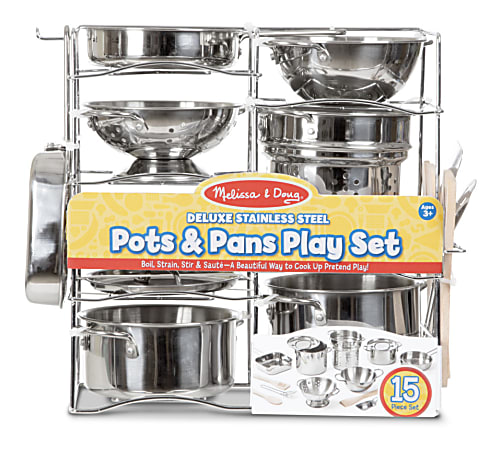 Melissa and doug metal pots and pans sales