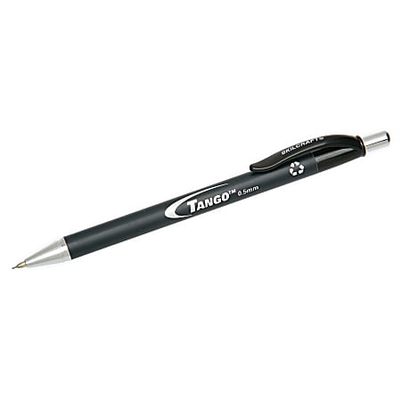 SKILCRAFT® Rubberized Mechanical Pencils, #2 Lead, 0.5 mm, Black Barrel, Pack Of 12 (AbilityOne 7520-01-424-4864)