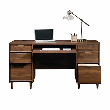 Mid Century Desk With Drawers, Mid Century Modern Desk, Wood Cherry Desk  With Drawers, Executive Desk,office Desk,custom Solid Wood Desk,mcm 