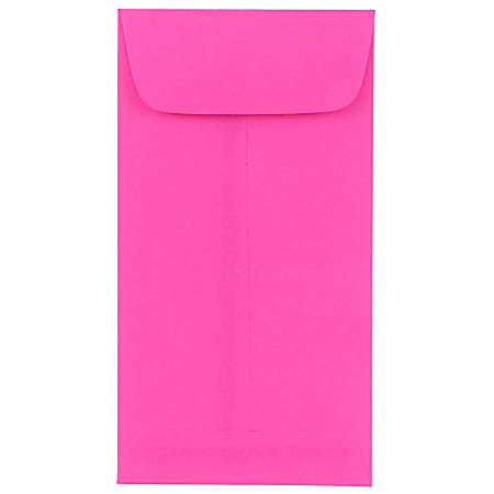 JAM Paper® Coin Envelopes, #7, Gummed Seal, Fuchsia Pink, Pack Of 25