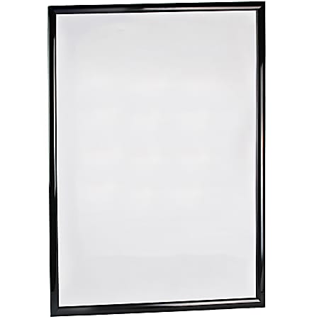 Azar Displays Wall Mount Snap Poster Plastic Vertical/Horizontal Frame, 40”H x 30”W x 3/4”D, Black