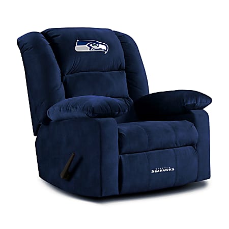 Imperial NFL Playoff Microfiber Recliner Accent Chair, Seattle Seahawks, Navy