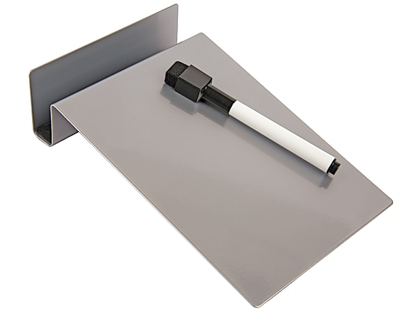Office Depot® Brand Desktop Magnetic Dry-Erase Board, Steel, 6 5/16" x 5", Silver