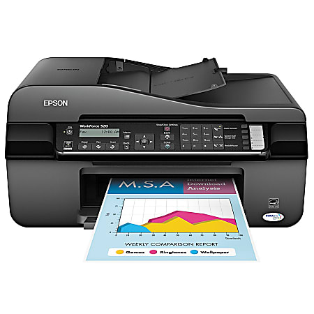 Epson® WorkForce® 520 Wireless All-In-One Printer, Copier, Scanner, Fax