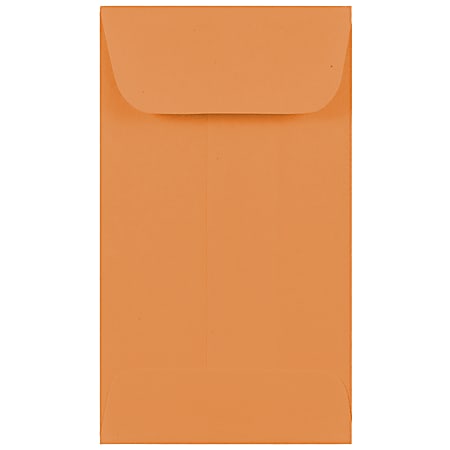JAM PAPER #3 Coin Business Colored Envelopes, 2 1/2 x 4 1/4, Brown Kraft Manila, 25/Pack