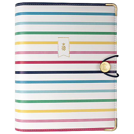 Emily Ley Simplified® System Organizer Cover, 5 3/8" x 8 1/2", Happy Stripe